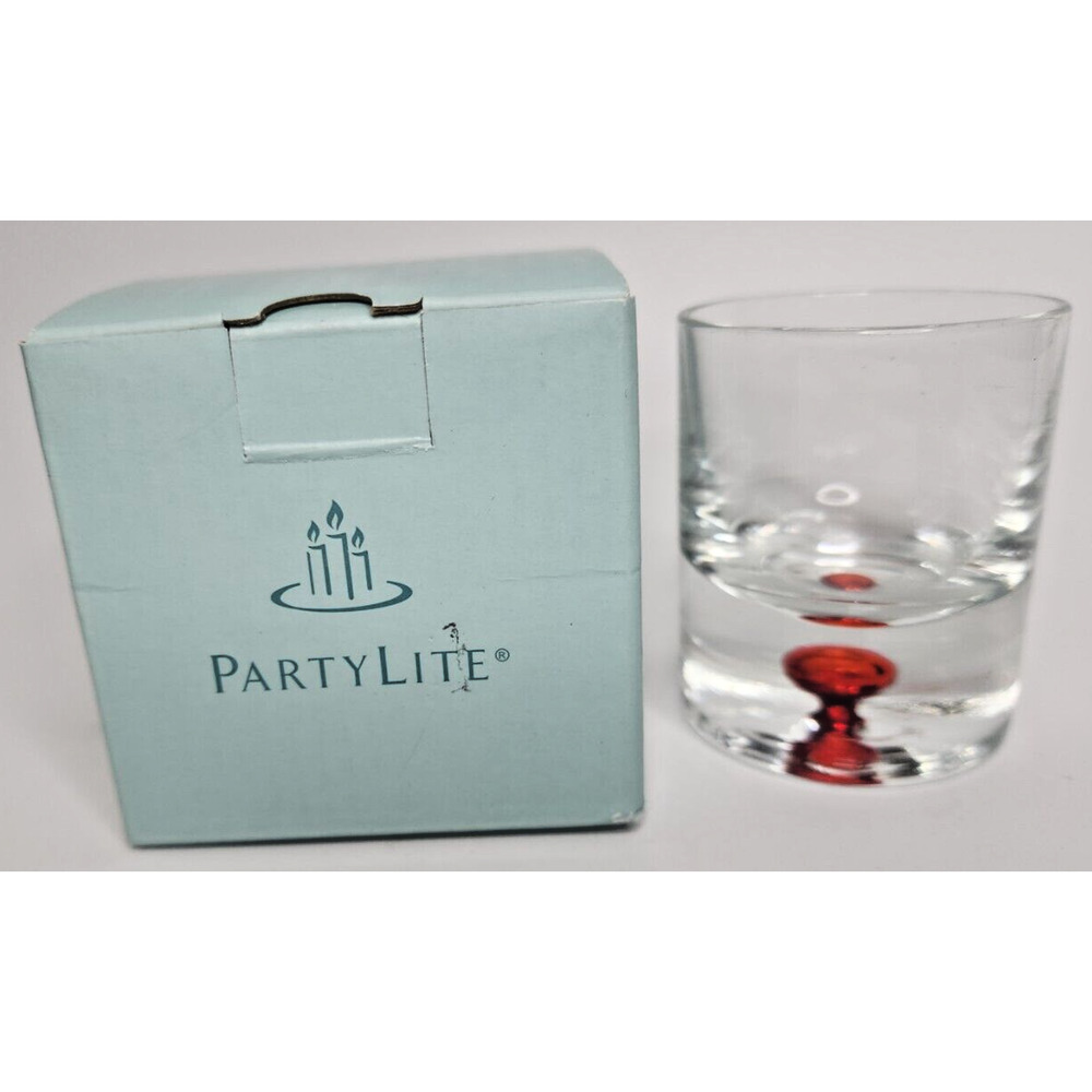 PartyLite‎ Pop Fusion Orange Blast Tealight Holder Retired NIB P90908/P6H